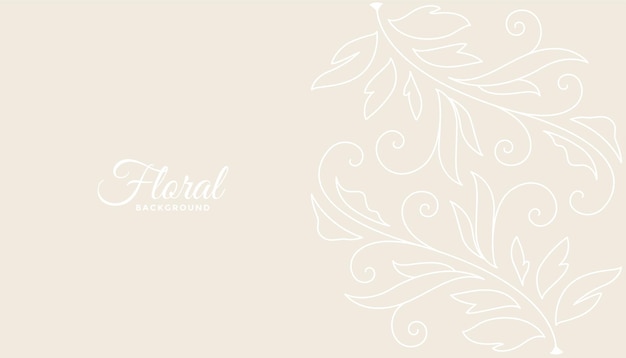 Beautiful Floral Swirl Background Design