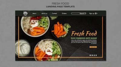 Fresh Food Template Landing Page