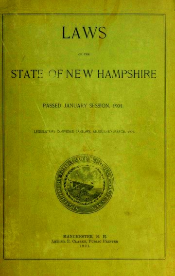 Laws of the State of New Hampshire New Hampshire Free Download 