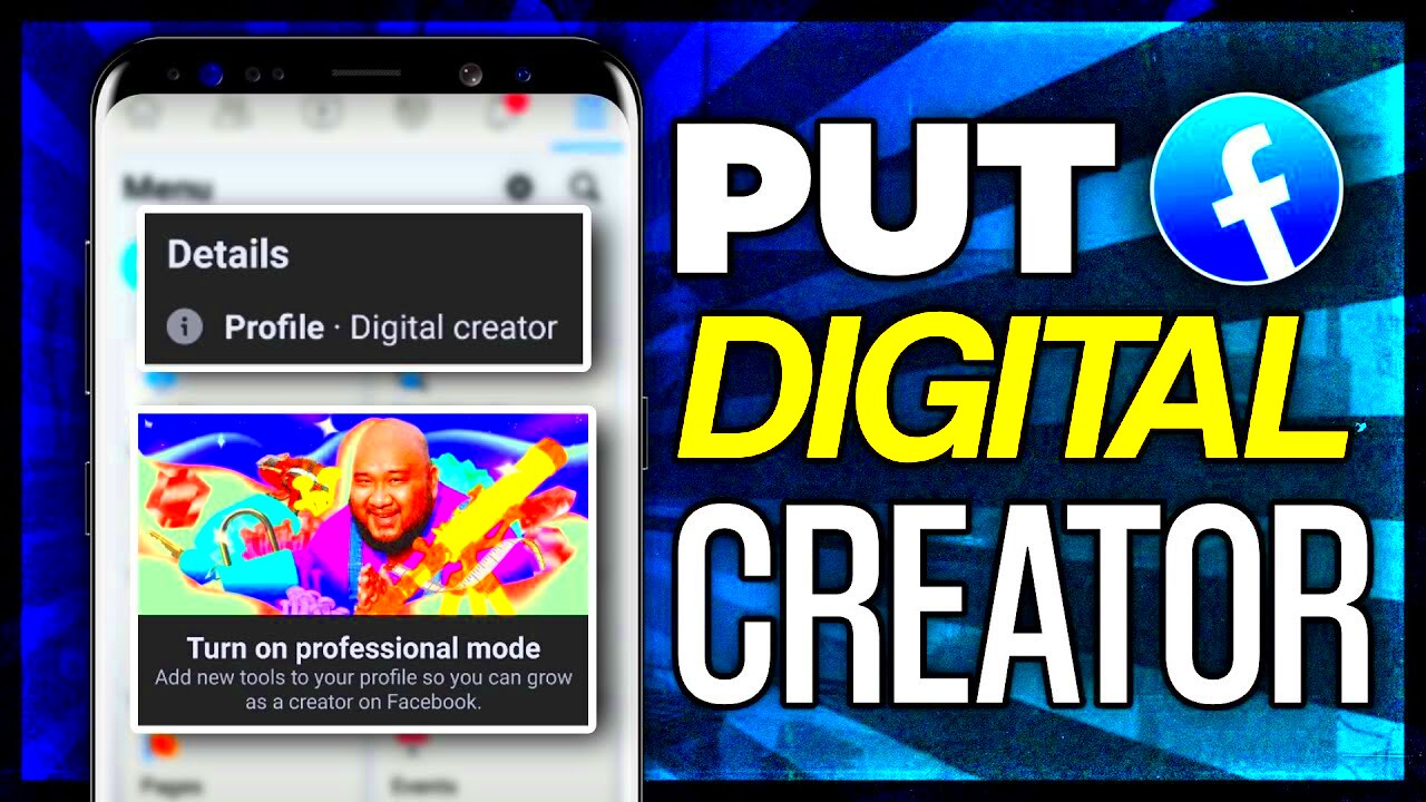 How to Put Digital Creator on Facebook Turn on Professional Mode 