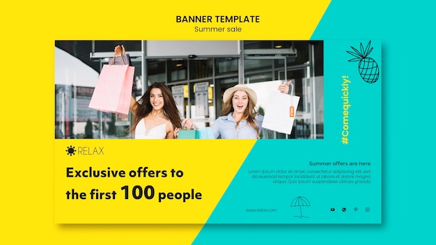 Exclusive offers banner template – Free Download