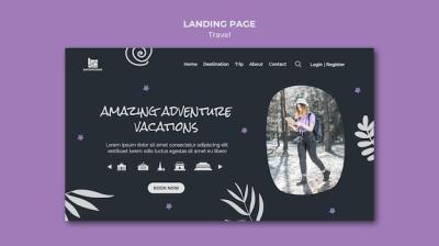 Travel Agency Template Landing Page