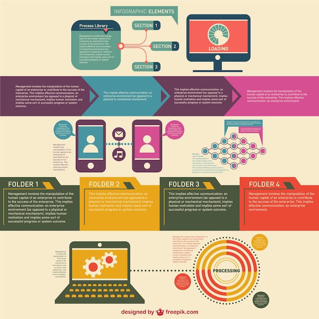 Communication Infographic Element Design for Free Download