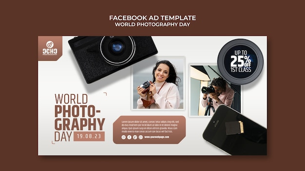 World Photography Day Facebook Template – Free Download