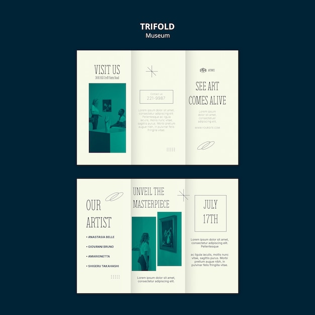 PSD Museum Template Design – Free Download