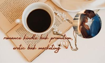 I will do book promotion, amazon book, romance and erotic book, audiobook