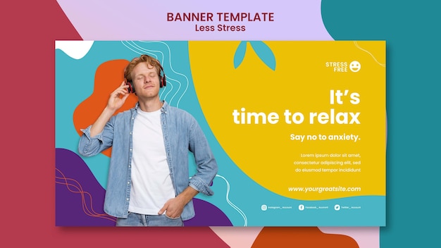 Horizontal Banner Template for Stress-Free Designs