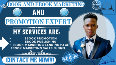 I will do Amazon book promotion, eBook marketing, sales funnel, and form page lead magnet