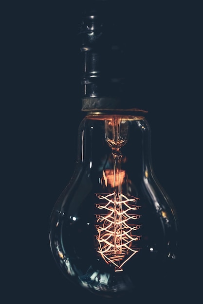 Close up of a lamp in the dark – Free Stock Photo