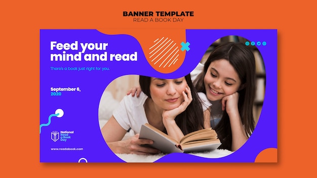 Book Day Banner Template Design – Free Download