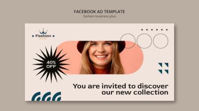 Flat Design Fashion Business Facebook Template