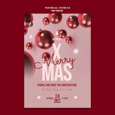 Merry Christmas Flyer Template