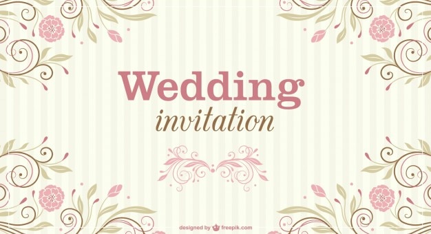 Floral Wedding Invitation Templates – Free Download