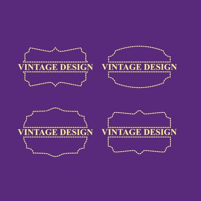 Vintage Design for Label Product