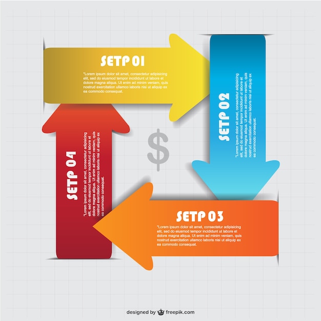 Colorful Arrows Infographic Templates for Free Download