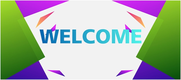 Welcome Gradient Banner