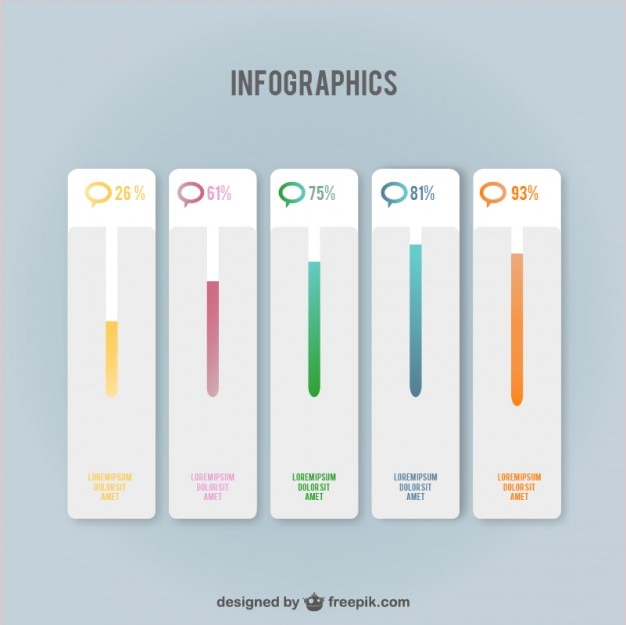 Infographics progress bars