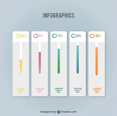 Infographics progress bars