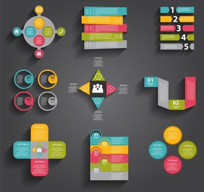 Infographic Templates for Business Vector Illustration Collection