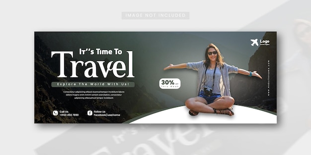 Travel and Tourism Facebook Cover Design Template – Free Download