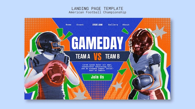 American Football Championship Template Design