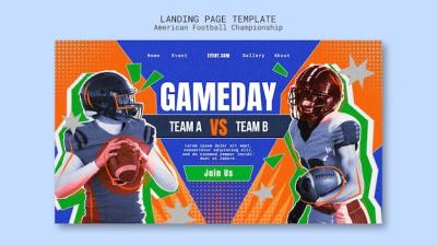 American Football Championship Template Design