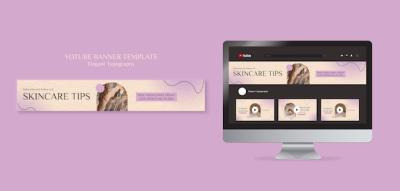 Skin Care Youtube Banner Template