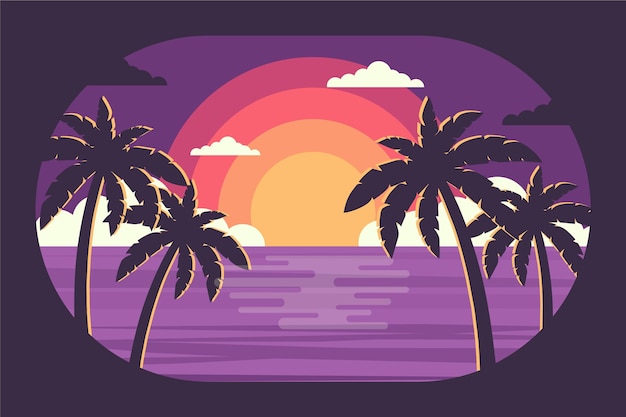 Palm Silhouette Wallpaper