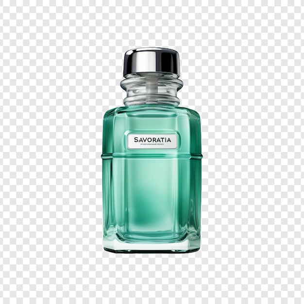 Mouthwash Bottle PSD Template: Isolated on Transparent Background