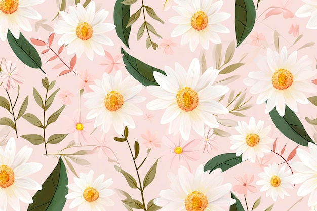 Abstract Floral Art Background Template