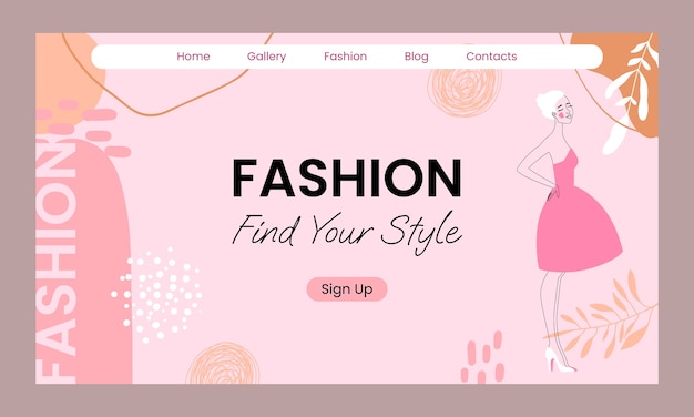 Minimal Fashion Collection Landing Page | Free Download Stock Photo