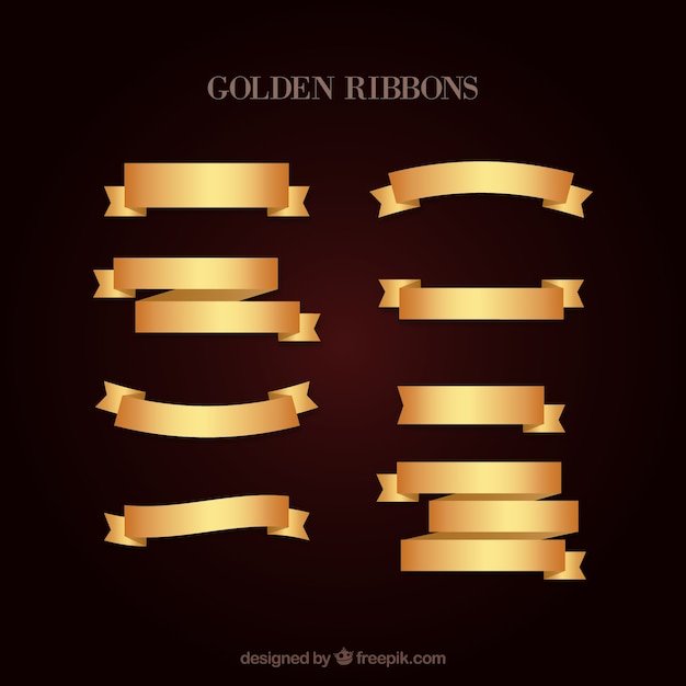 Golden Ribbons Set