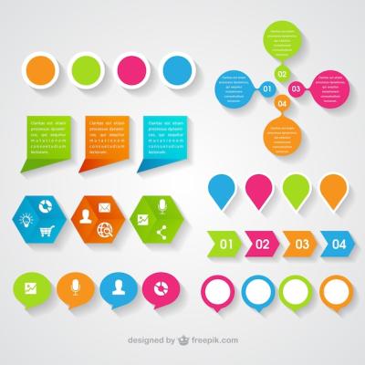 Colorful Infographic Elements for Free Download