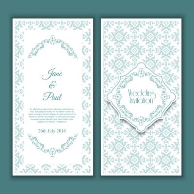 Decorative Wedding Invitation Design