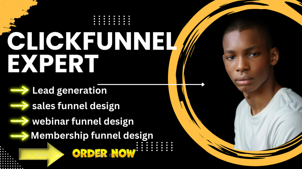 I will click funnel expert clickfunnel landing page sales funnel membership funnel