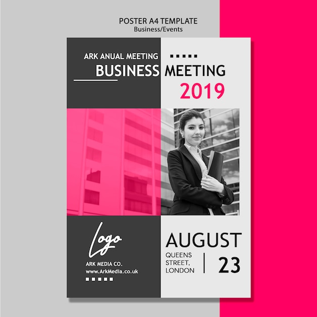 Business Meeting Poster Template