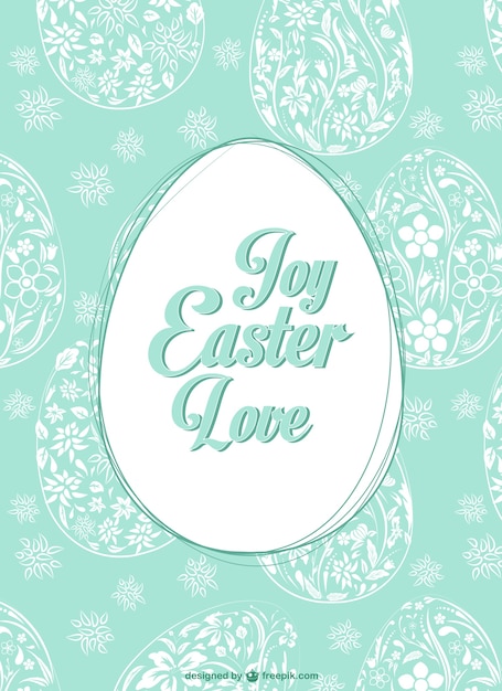 Vector Easter Egg Pattern – Free Download