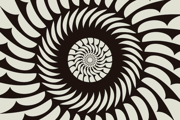 Flat Design Spiral Circle Background