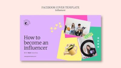 Influencer Job Facebook Cover Template: Free Download