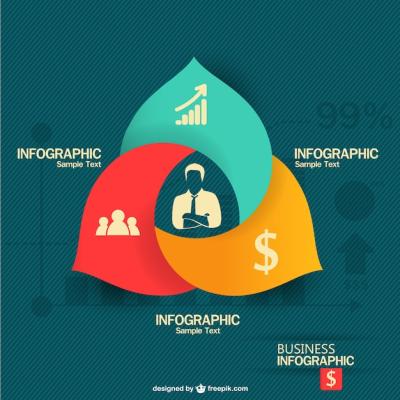 Elegant Business Infographic – Vector Templates for Free Download