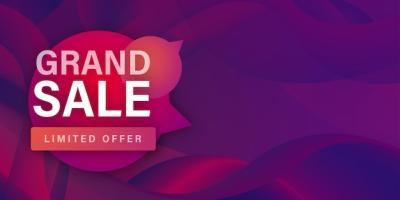 Abstract Sale Banner Offer Discount Business Background