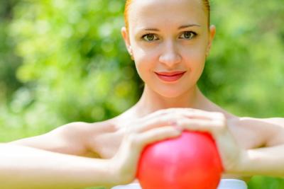 Red Woman Fitness Instructor