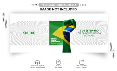 Social Media Banner for Brazil Independence Day Celebration