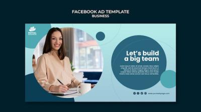 Flat design business template