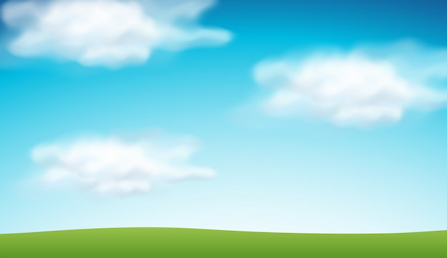 Vector Templates: Plain Blue Sky Background (Free Download)