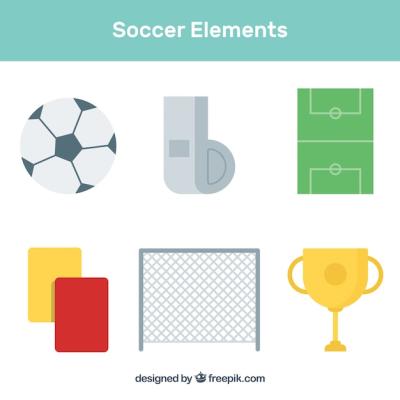 Soccer Elements Collection: Free Download Vector Templates