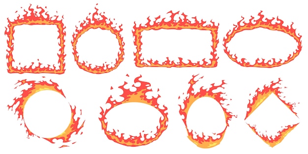 Cartoon Fire Frames