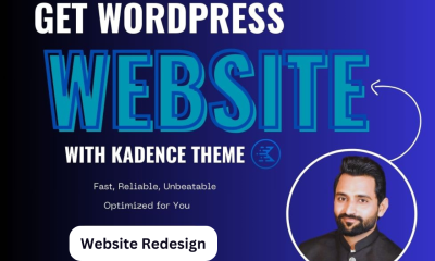 I will redesign wordpress website with kadence blocks