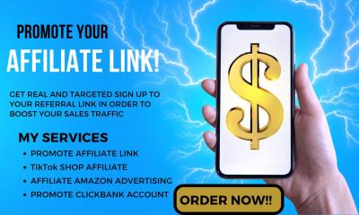 I will affiliate link sign up tiktok shop affiliate clickbank affiliate link promotion