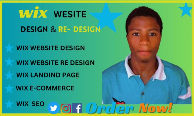 I will create professional Wix website design and redesign services